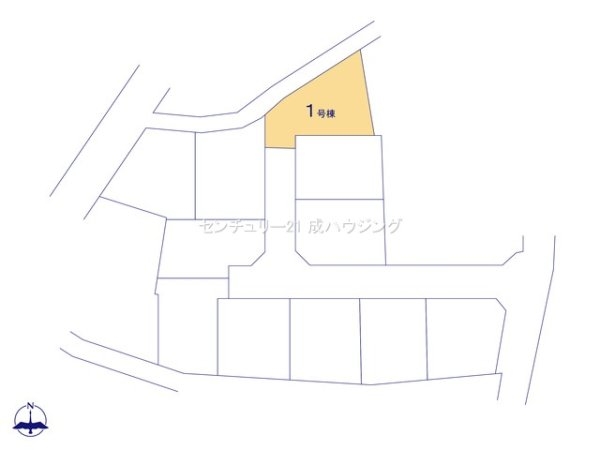 あきる野市野辺　売地　全10区画　1号区