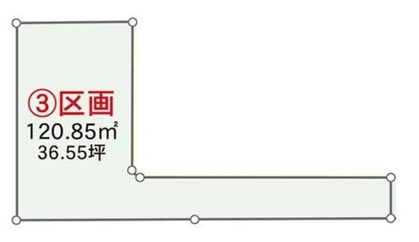武蔵村山市三ツ木3丁目　売地　全3区画　3号区