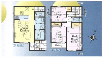 クレイドルガーデン　福生市熊川　新築　全2棟　2号棟