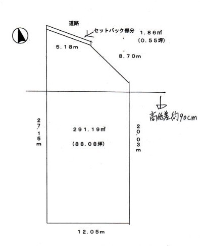 昭島市玉川町５丁目の土地