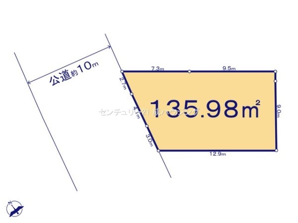 武蔵村山市岸1丁目　売地　全5区画　3号区