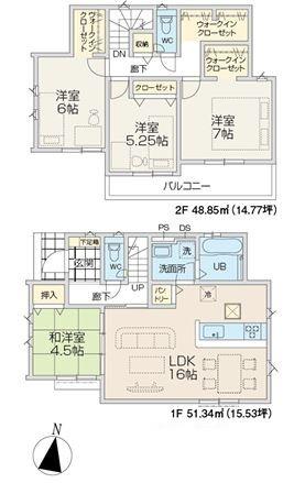 グラファーレ　あきる野市草花　新築　全4棟　2号棟