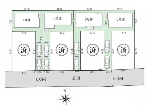 グラファーレ　あきる野市引田　新築　全8棟　3号棟