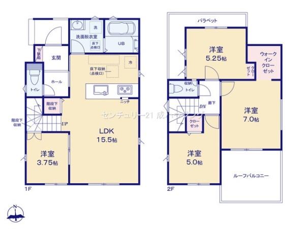 リナージュ　福生市熊川　新築　全2棟　1号棟