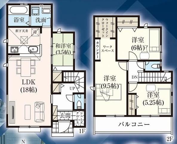 グラファーレ 武蔵村山市神明4丁目 新築 全5棟 1号棟