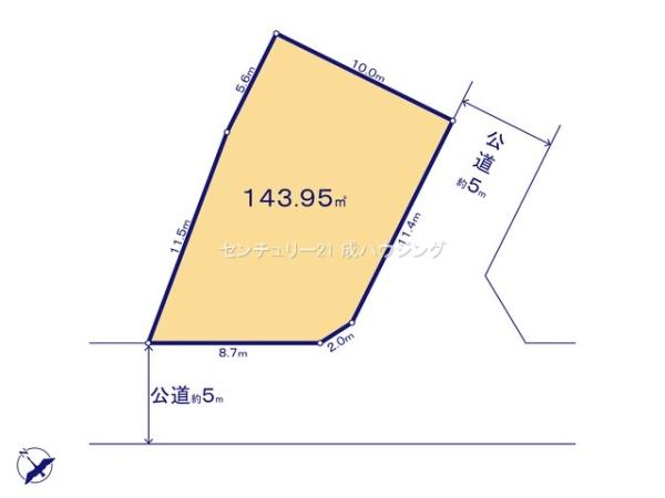 立川市上砂町3丁目　売地　全2区画　1号区