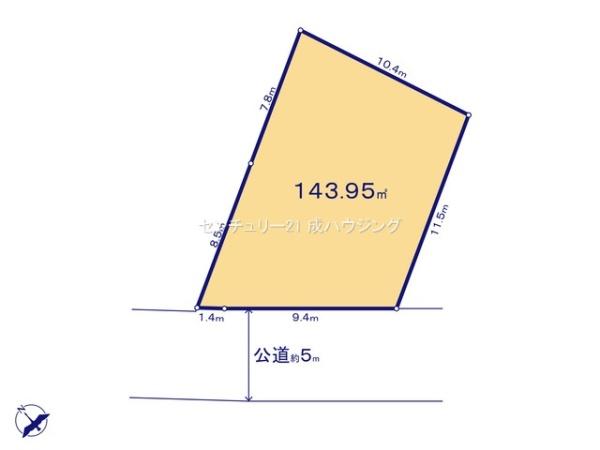 立川市上砂町3丁目　売地　全2区画　2号区