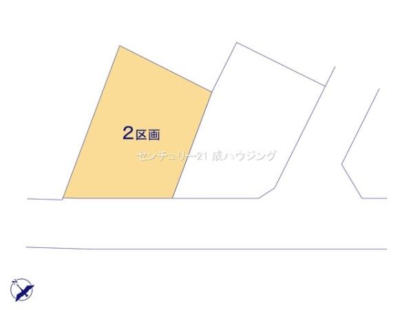 立川市上砂町3丁目　売地　全2区画　2号区