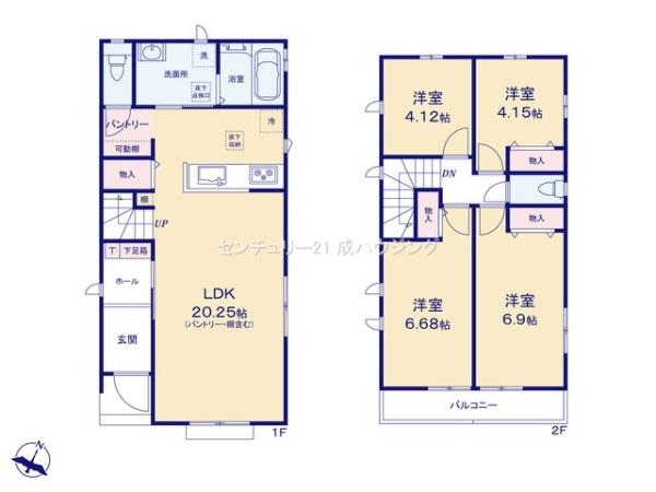 ハートフルタウン　瑞穂町箱根ケ崎西松原　新築　全3棟　A号棟