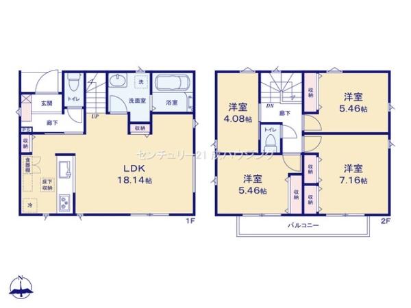 東大和市中央1丁目　新築　全1棟