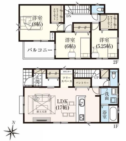 グラファーレ　東大和市南街3丁目　新築　全2棟　1号棟