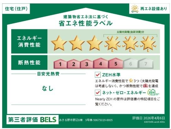 ブルーミングガーデン　あきる野市野辺　新築　全8棟　5号棟