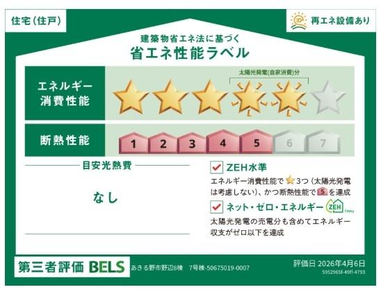 ブルーミングガーデン　あきる野市野辺　新築　全8棟　1号棟