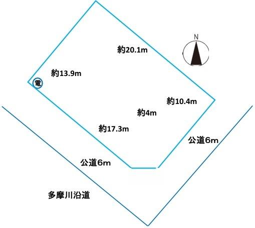福生市南田園3丁目 売地