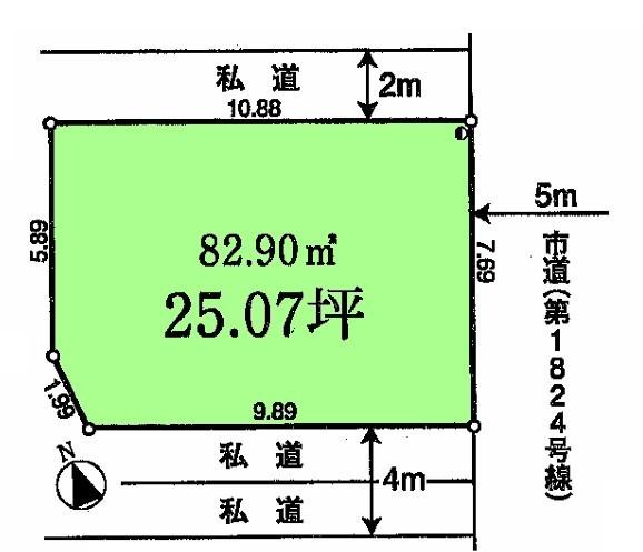 東大和市仲原4丁目　売地