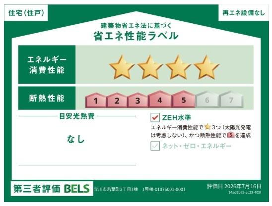 ブルーミングガーデン　立川市若葉町3丁目　新築　全1棟