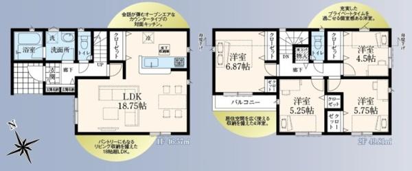 クレイドルガーデン 昭島市昭和町4丁目 新築 全6棟 3号棟