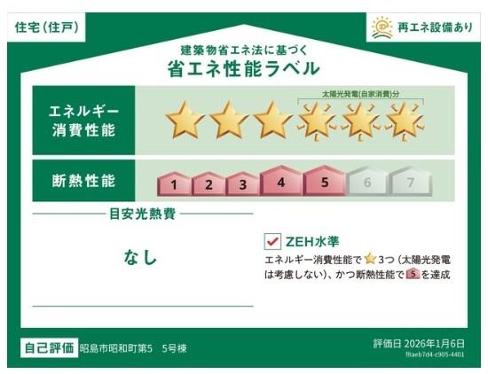 クレイドルガーデン　昭島市昭和町4丁目　新築　全6棟　5号棟