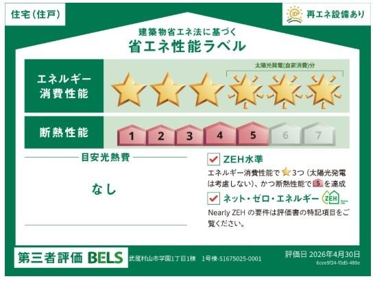 ブルーミングガーデン　武蔵村山市学園1丁目　新築　全1棟