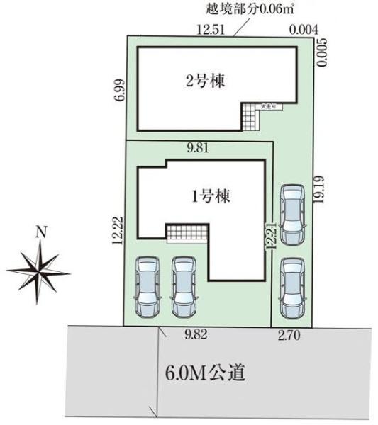 東大和市仲原3丁目　新築　全2棟　1号棟