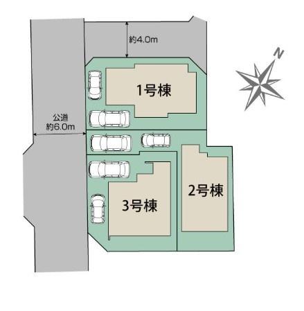 ブルーミングガーデン　羽村市栄町2丁目　新築　全3棟　1号棟