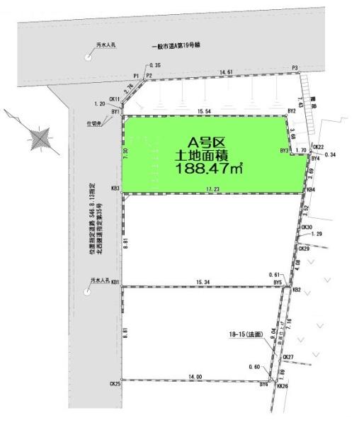 武蔵村山市中藤1丁目　売地　全3区画　A号区