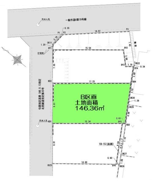 武蔵村山市中藤1丁目　売地　全3区画　B号区