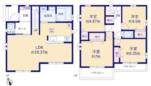 ハートフルタウン　昭島市中神町2丁目　新築　全6棟　A号棟