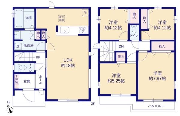 ハートフルタウン　昭島市中神町2丁目　新築　全6棟　D号棟