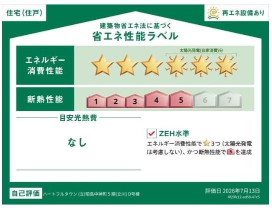 ハートフルタウン　昭島市中神町2丁目　新築　全6棟　D号棟