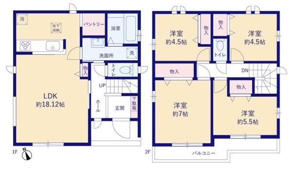 ハートフルタウン　昭島市中神町2丁目　新築　全6棟　E号棟