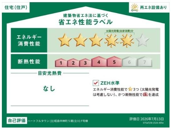 ハートフルタウン　昭島市中神町2丁目　新築　全6棟　F号棟