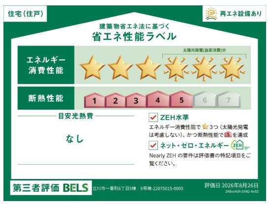 ブルーミングガーデン　立川市一番町6丁目新築　全5棟5号棟