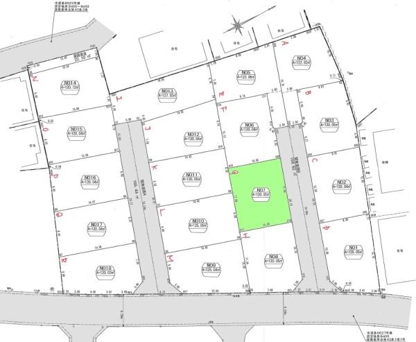 羽村市羽中2丁目　売地　全18区画　Q号区