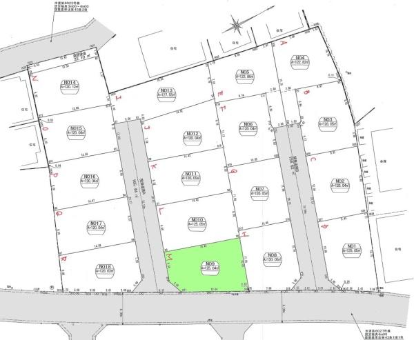 羽村市羽中2丁目　売地　全18区画　M号区