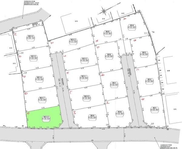 羽村市羽中2丁目 売地 全18区画 R号区