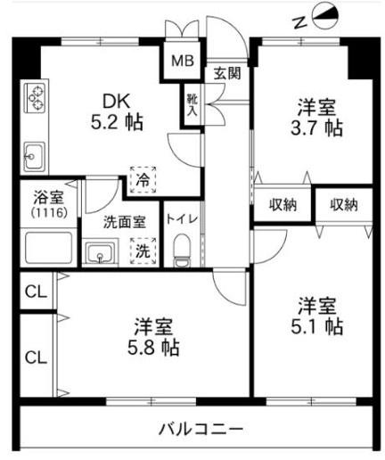 ウィスタリヤマンション第３砂川