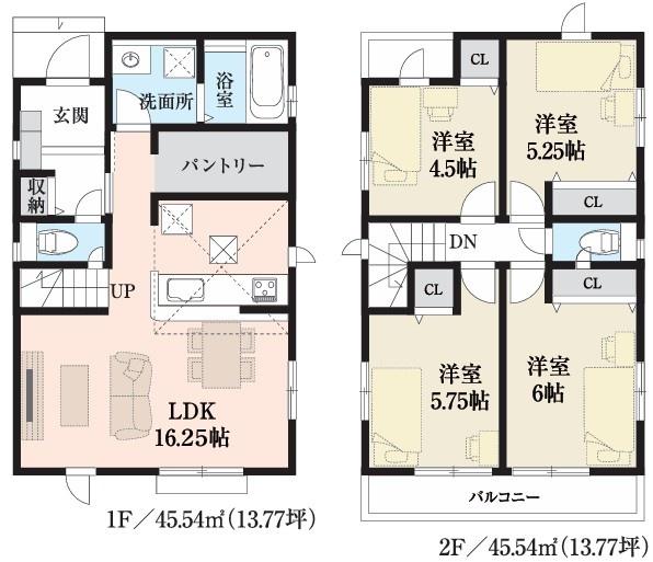 グラファーレ 昭島市拝島町4丁目 新築 全6棟 4号棟