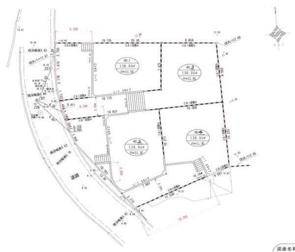 福生市福生　売地　全4区画　3号区