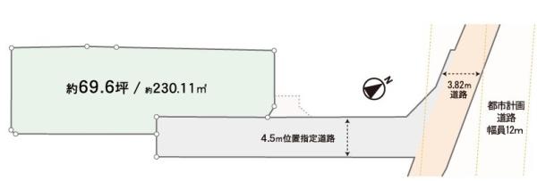 武蔵村山市三ツ木３丁目の土地