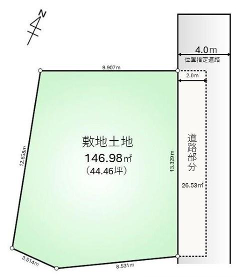 羽村市羽西1丁目 売地 全1区画