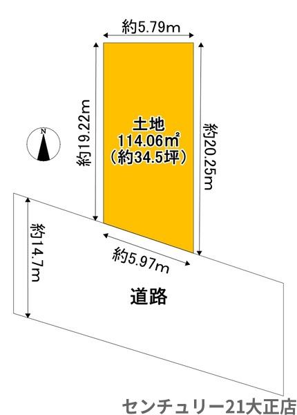 大阪市大正区南恩加島３丁目の土地