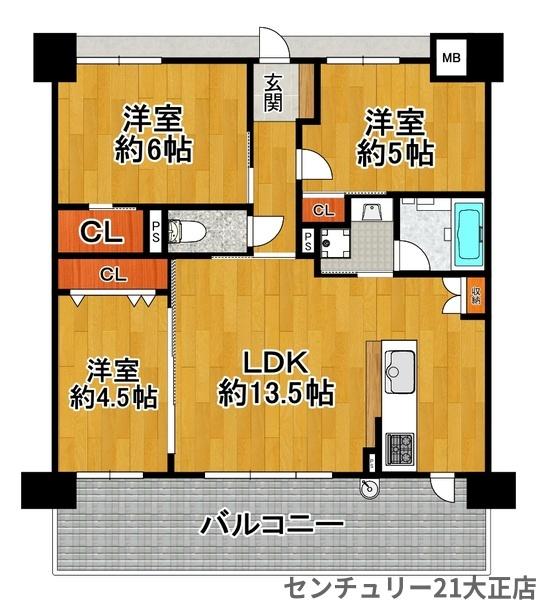 プレサンスロジェ大正三軒家東サウスビュー