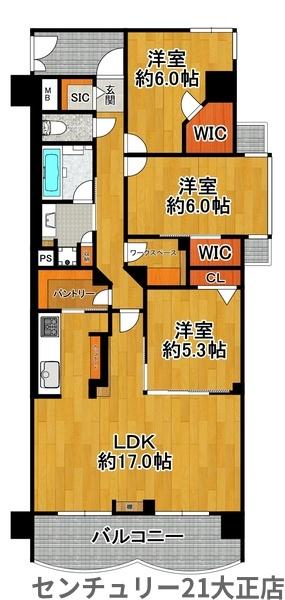 朝日プラザヴェルデュール大正三軒家