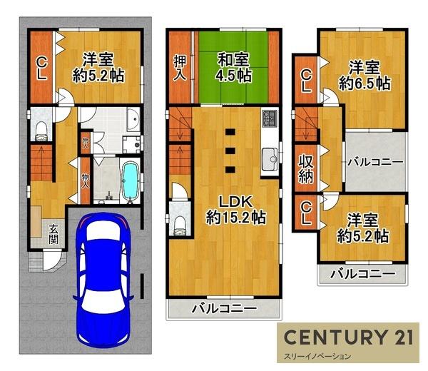 大阪市港区港晴３丁目の中古一戸建て