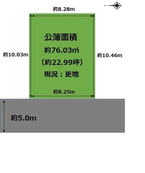 大阪市西成区南津守４丁目の土地