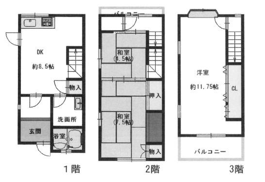東大阪市御幸町の中古一戸建て