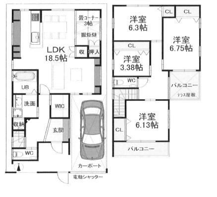 東大阪市三島３丁目の中古一戸建て