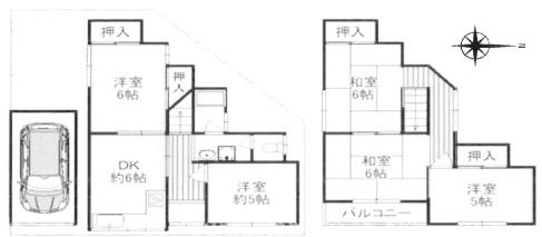 東大阪市六万寺町１丁目の中古一戸建て