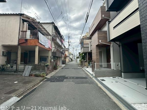 大蓮東/新築戸建(前面道路含む現地写真)